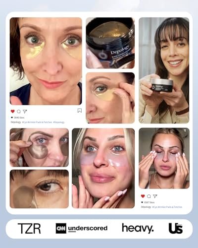 depology Replenish & Repair Under Eye Patches for Puffy Eyes and Wrinkles (60 Patches) – Hydrating Eye Gel Pads with Ceramides and Hyaluronic Acid for All Skin Types Avelisse