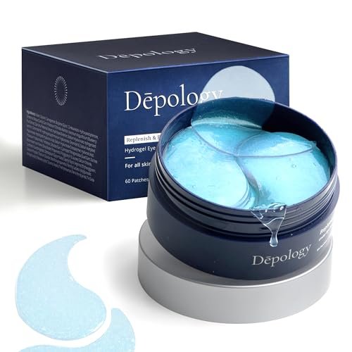 depology Replenish & Repair Under Eye Patches for Puffy Eyes and Wrinkles (60 Patches) – Hydrating Eye Gel Pads with Ceramides and Hyaluronic Acid for All Skin Types Avelisse