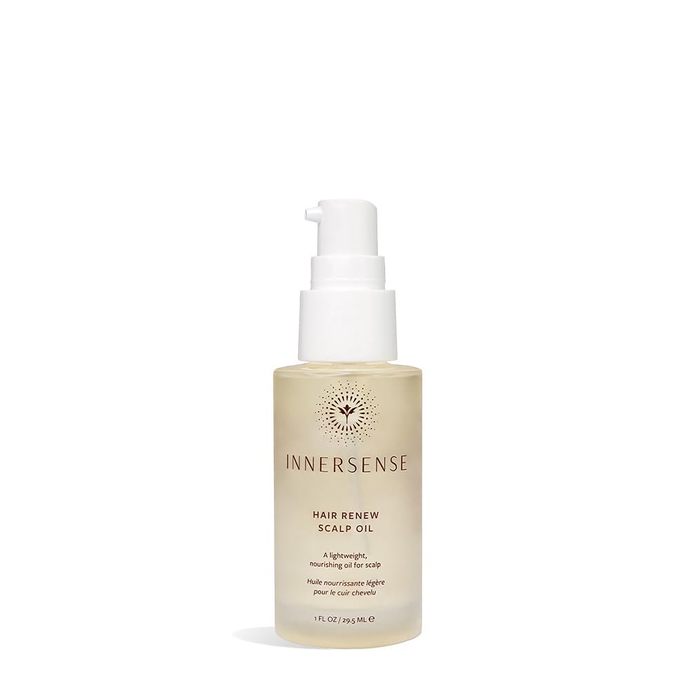 INNERSENSE Organic Beauty Natural Hair Renew Scalp Oil - Non-Toxic, Cruelty-Free Haircare, 1 fl oz Avelisse