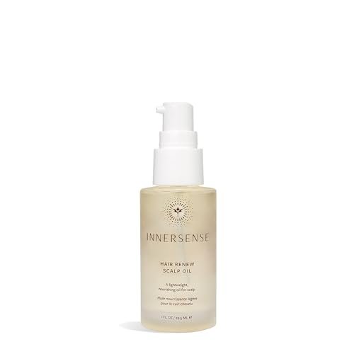 INNERSENSE Organic Beauty Natural Hair Renew Scalp Oil - Non-Toxic, Cruelty-Free Haircare, 1 fl oz Avelisse