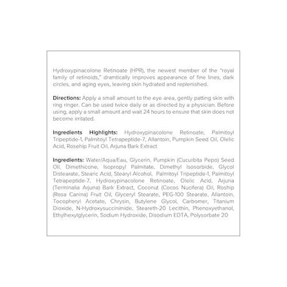 DRMTLGY HPR Eye Cream - Retinoid Under Eye Cream for Under Eyes, 0.5 fl oz Avelisse