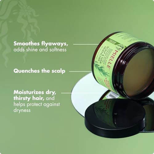 Mielle Organics Rosemary & Mint Hair Pomade - Conditioning Natural Hair Moisturizer for Scalp Health, Wave Definition, and Shine (5 oz) - görsel 8