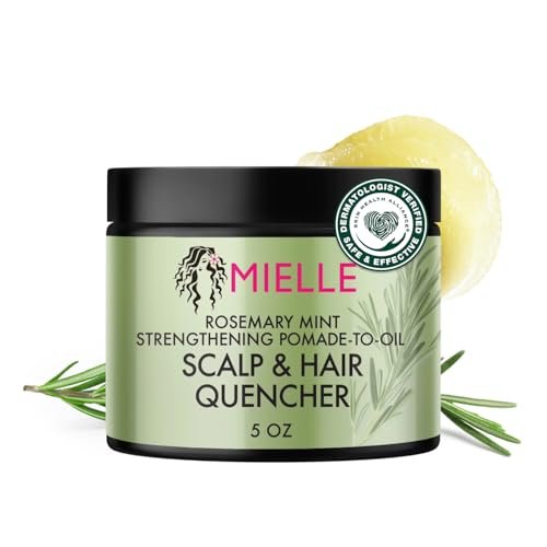 Mielle Organics Rosemary & Mint Hair Pomade - Conditioning Natural Hair Moisturizer for Scalp Health, Wave Definition, and Shine (5 oz) - görsel 2