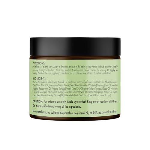 Mielle Organics Rosemary & Mint Hair Pomade - Conditioning Natural Hair Moisturizer for Scalp Health, Wave Definition, and Shine (5 oz) - görsel 16