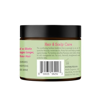Mielle Organics Rosemary & Mint Hair Pomade - Conditioning Natural Hair Moisturizer for Scalp Health, Wave Definition, and Shine (5 oz)