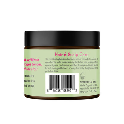 Mielle Organics Rosemary & Mint Hair Pomade - Conditioning Natural Hair Moisturizer for Scalp Health, Wave Definition, and Shine (5 oz)