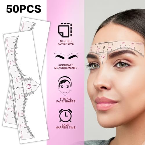 QUEEJOY Brow Mapping Kit – Complete Eyebrow Shaping Set with String, Ruler Stickers, Concealer, Brushes, Razor, and Sharpener Avelisse
