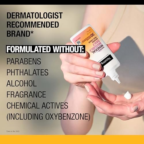 Neutrogena Purescreen+ Invisible Daily Defense Mineral Sunscreen SPF 30 for Face, Fragrance-Free, 1.4 oz Avelisse