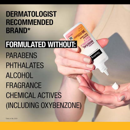 Neutrogena Purescreen+ Invisible Daily Defense Mineral Sunscreen SPF 30 for Face, Fragrance-Free, 1.4 oz Avelisse