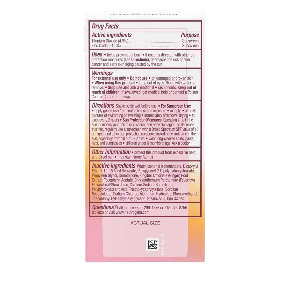Neutrogena Purescreen+ Invisible Daily Defense Mineral Sunscreen SPF 30 for Face, Fragrance-Free, 1.4 oz Avelisse