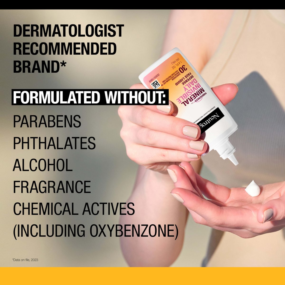 Neutrogena Purescreen+ Invisible Daily Defense Mineral Sunscreen SPF 30 for Face, Fragrance-Free, 1.4 oz Avelisse