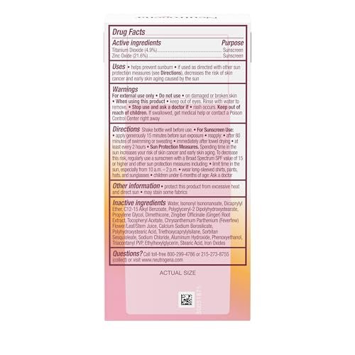Neutrogena Purescreen+ Invisible Daily Defense Mineral Sunscreen SPF 30 for Face, Fragrance-Free, 1.4 oz Avelisse