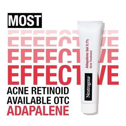 Neutrogena 0.1% Adapalene Gel Acne Treatment - Daily Retinoid for Clear Skin, Oil & Fragrance-Free, 1.6 oz Avelisse