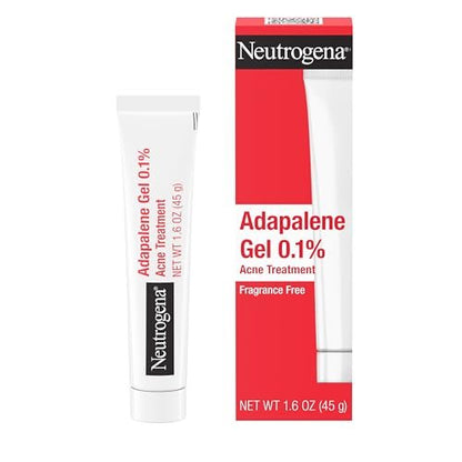 Neutrogena 0.1% Adapalene Gel Acne Treatment - Daily Retinoid for Clear Skin, Oil & Fragrance-Free, 1.6 oz Avelisse
