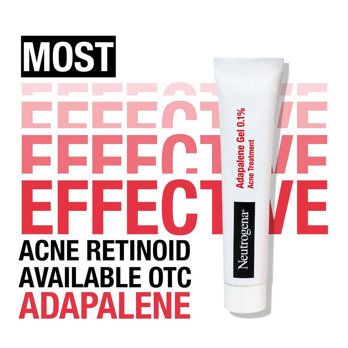 Neutrogena 0.1% Adapalene Gel Acne Treatment - Daily Retinoid for Clear Skin, Oil & Fragrance-Free, 1.6 oz Avelisse