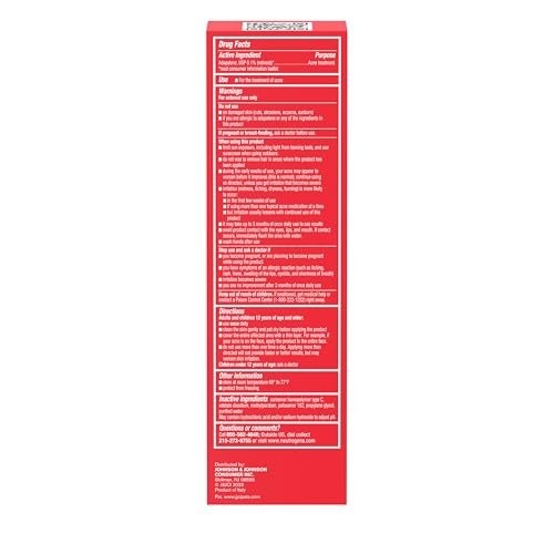 Neutrogena 0.1% Adapalene Gel Acne Treatment - Daily Retinoid for Clear Skin, Oil & Fragrance-Free, 1.6 oz Avelisse