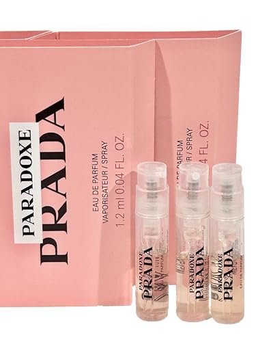 Prada Paradoxe Eau de Parfum Sample Vial Set of 3 - 1.2 ml / 0.04 oz Each Avelisse