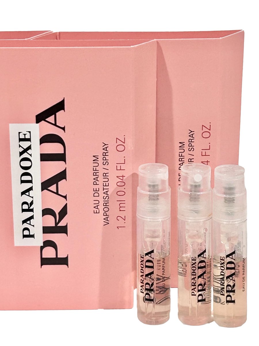 Prada Paradoxe Eau de Parfum Sample Vial Set of 3 - 1.2 ml / 0.04 oz Each Avelisse