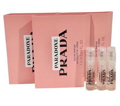 Prada Paradoxe Eau de Parfum Sample Vial Set of 3 - 1.2 ml / 0.04 oz Each Avelisse