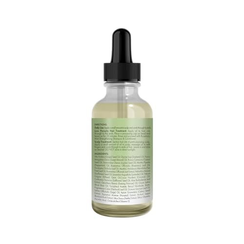 Mielle Organics Rosemary & Mint Light Hair Oil - Split Ends & Dry Scalp Treatment with Biotin & Essential Oils, 2 Oz - görsel 15