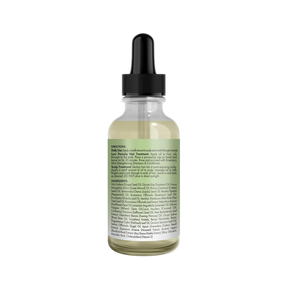 Mielle Organics Rosemary & Mint Light Hair Oil - Split Ends & Dry Scalp Treatment with Biotin & Essential Oils, 2 Oz - görsel 16