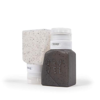 Gravel TSA Approved Travel Bottles – Leakproof, BPA-Free, Compact Toiletry Containers (4-Pack, 3 oz) Avelisse