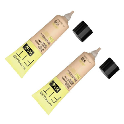 Maybelline New York Fit Me Tinted Moisturizer - 103 Fair (Pack of 2) - 1 Fl Oz Each