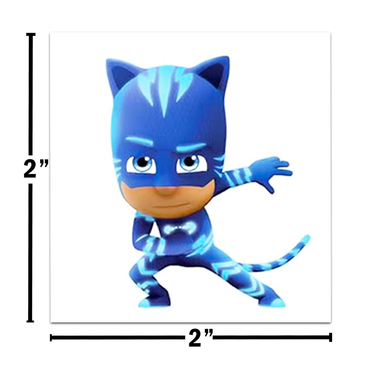 PJ Masks Tattoos Party Favors Bundle - 72 Perforated Individual 2" x 2" Temporary Tattoos for Kids Boys Girls - PJ Masks Party Supplies Made in USA - görsel 3
