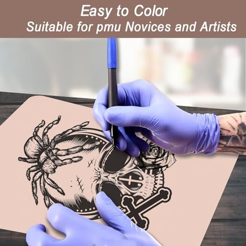 10 PCS Tattoo Practice Skins - 5.7"x7.6" Double Sided Fake Skin for Tattoo Artists Avelisse
