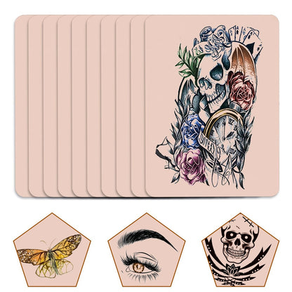 10 PCS Tattoo Practice Skins - 5.7"x7.6" Double Sided Fake Skin for Tattoo Artists Avelisse