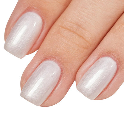 MEMEDA Pearl White Glitter Gel Polish - 8ML Shimmer Mermaid Nail Gel, Soak Off UV Gel for Salon & Home DIY Manicure