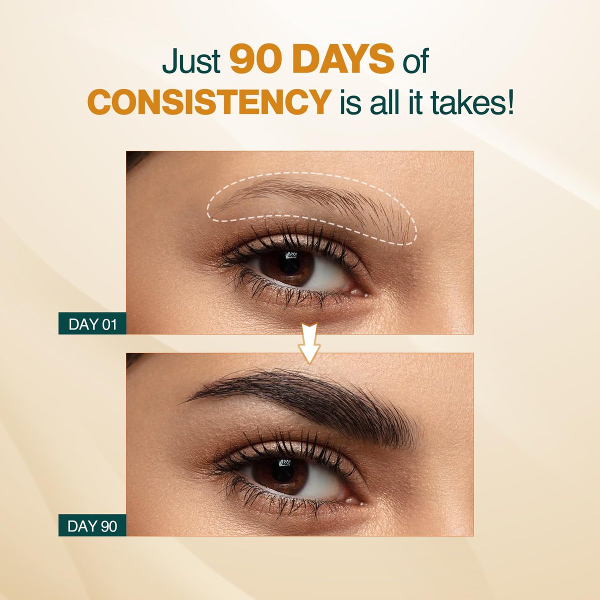 Nourish Mantra Eyebrow Growth Serum – Boost Regrowth for Longer, Thicker, Fuller-Looking Brows with Redensyl, Biotin & Peptides (10 ml) Avelisse