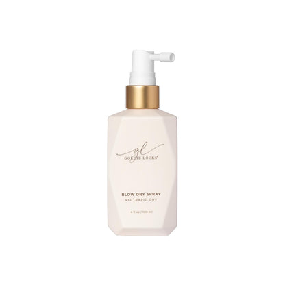 Goldie Locks Blow Dry Spray - 450°F Heat Protection & Frizz Control - Hydrating Blow Dry Mist with Style Memory - Safe for Extensions & Color-Treated Hair - Protein-Free - 4 fl oz Avelisse