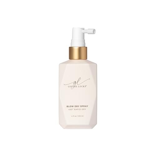 Goldie Locks Blow Dry Spray - 450°F Heat Protection & Frizz Control - Hydrating Blow Dry Mist with Style Memory - Safe for Extensions & Color-Treated Hair - Protein-Free - 4 fl oz Avelisse