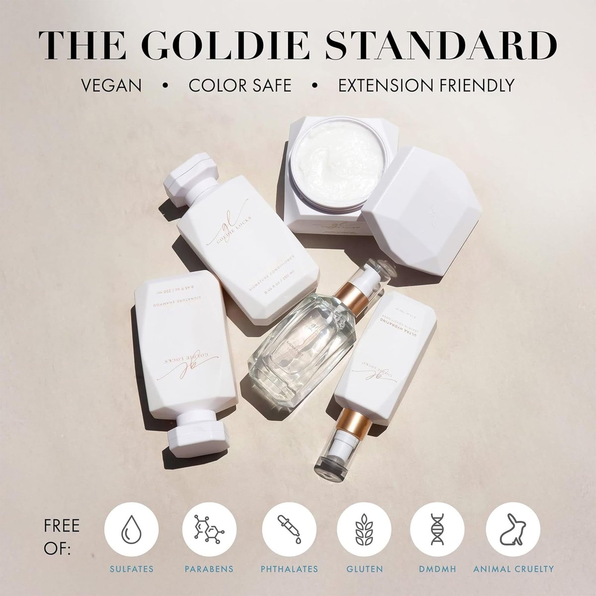 Goldie Locks Blow Dry Spray - 450°F Heat Protection & Frizz Control - Hydrating Blow Dry Mist with Style Memory - Safe for Extensions & Color-Treated Hair - Protein-Free - 4 fl oz Avelisse
