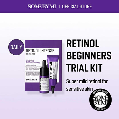 SOME BY MI Retinol Intense Trial Kit - 0.1% Retinol Serum & Eye Cream for Beginners | Korean Skincare Routine Avelisse