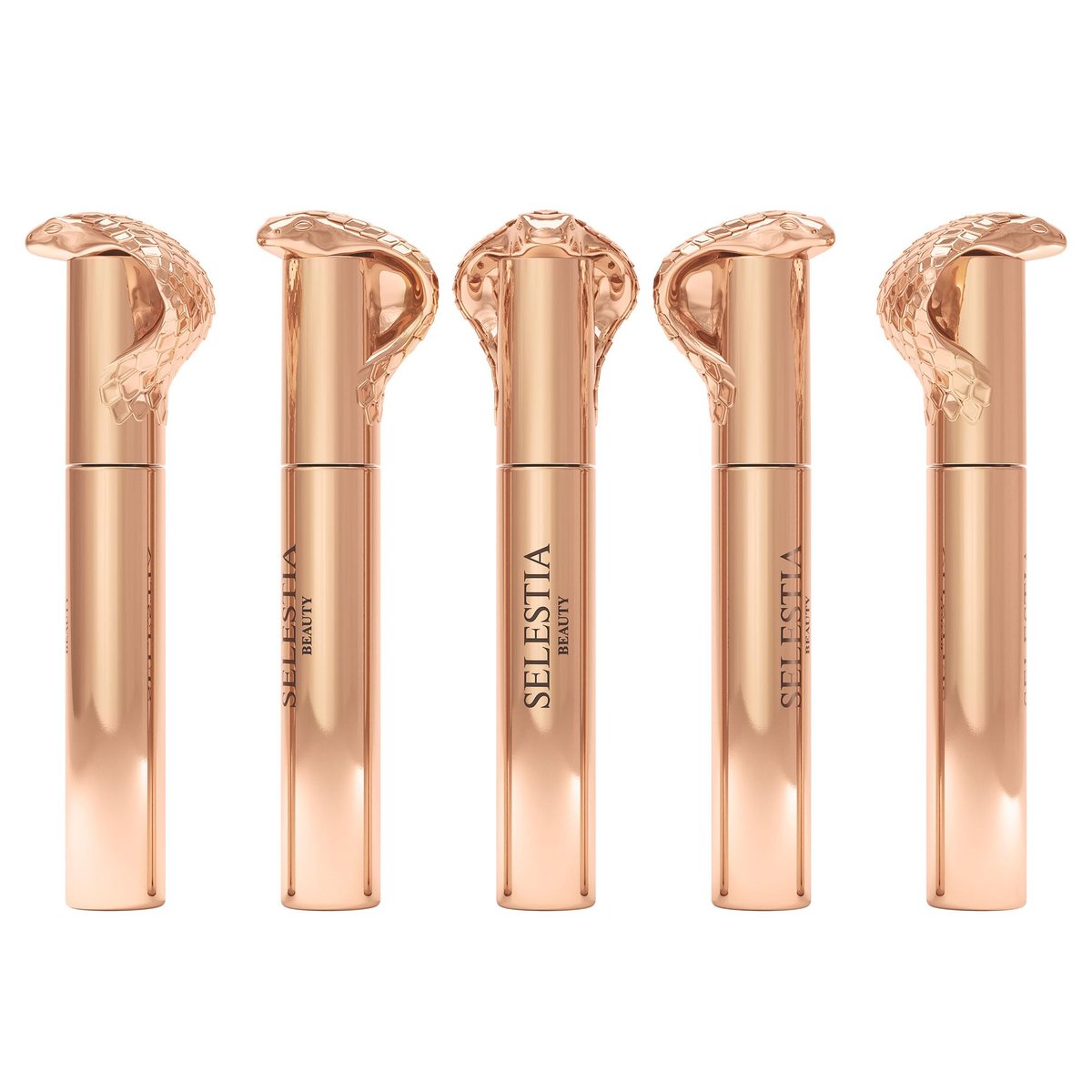 SELESTIA BEAUTY Black Mascara Queen Cobra – Volumizing, Curling, Lengthening – Soft Brush for Smooth Application – Long-Lasting & Weather-Proof – 0.34 fl.oz. – Made in Italy Avelisse