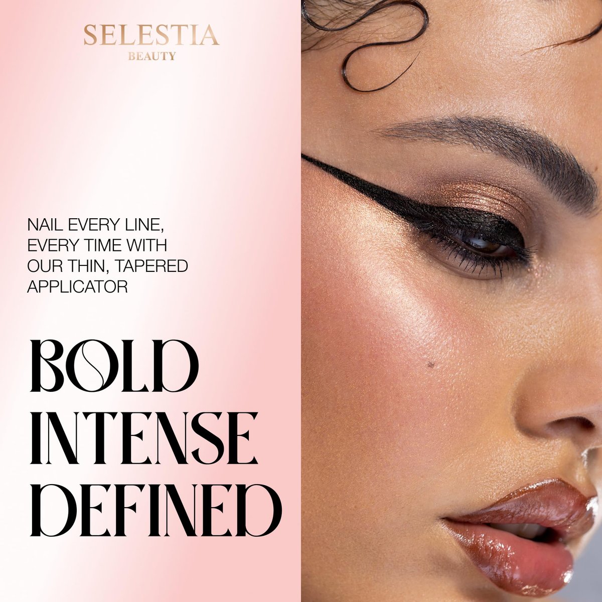 SELESTIA BEAUTY Queen Cobra Black Liquid Eyeliner Pencil – Long-Lasting, Quick-Drying, No Flaking – Intense Color & Thin Applicator - görsel 7
