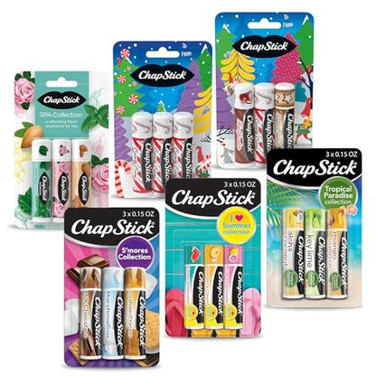ChapStick Fan Favorites Multi-Pack Flavored Lip Balm Tubes, 0.15 oz (18 Tubes Total) Avelisse