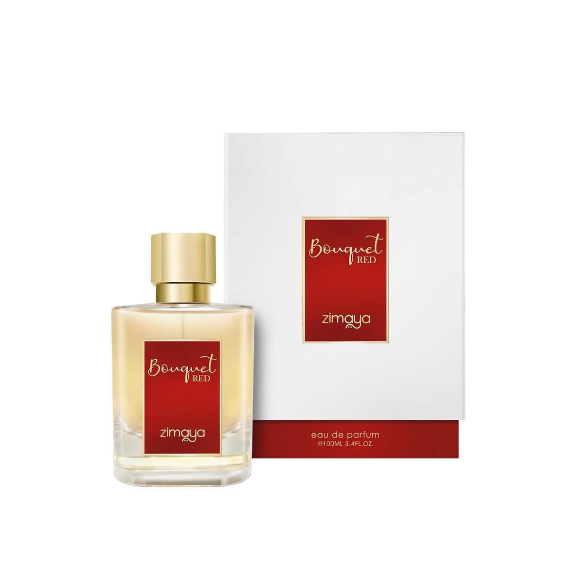 zimaya Bouquet Red Eau de Parfum Spray for Unisex, 3.4 Fl. Oz - görsel 1