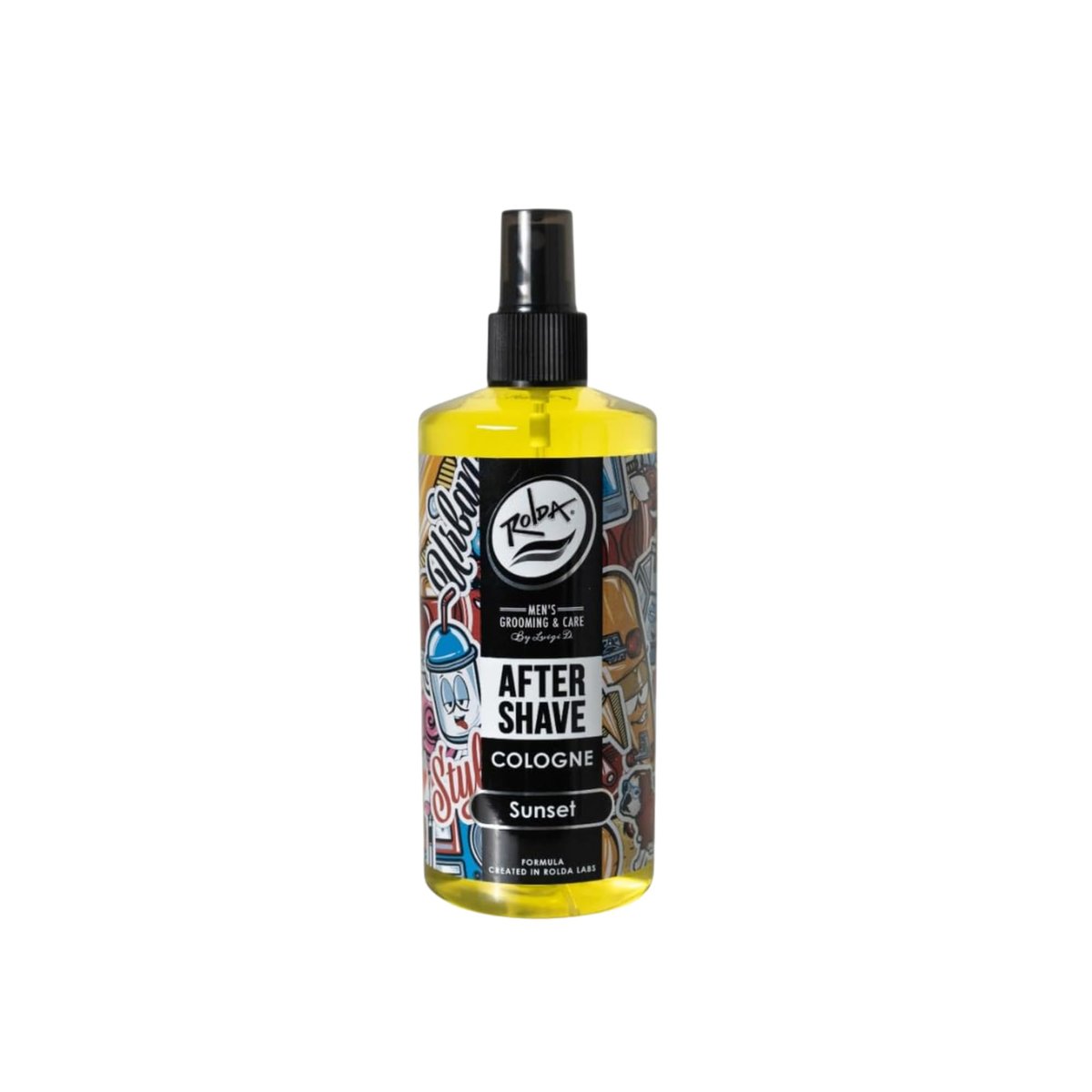 Rolda Sunset After Shave Tonic Cologne for Men - Post Shave Tonic Spray, Calms Irritation, Helps Heal & Clean Shaved Areas, Masculine Citrusy Fragrance (14.54 oz | 430 ml) Avelisse