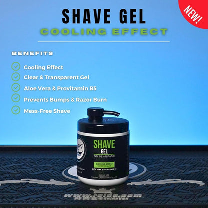 Rolda Refreshing Shave Gel for Sensitive Skin - Clear Non-Foaming Shaving Gel for Men with Aloe Vera & Pro-Vitamin B5 (17.63oz | 500g) Avelisse