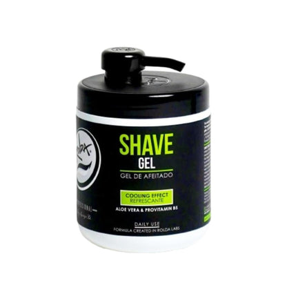 Rolda Refreshing Shave Gel for Sensitive Skin - Clear Non-Foaming Shaving Gel for Men with Aloe Vera & Pro-Vitamin B5 (17.63oz | 500g) Avelisse