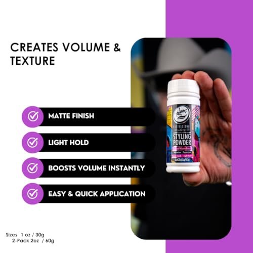Rolda Hair Texturizing Styling Powder for Men - Instant Volume Boost, Light Hold, Matte Finish, Easy Application, Subtle & Pleasant Scent (2 Count) Avelisse