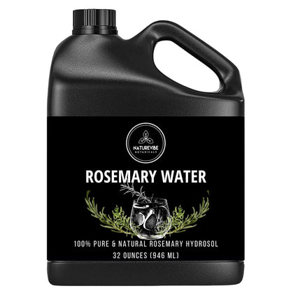 Naturevibe Botanicals Rosemary Water 32 oz – 100% Pure & Natural for Hair and Skin Care Avelisse