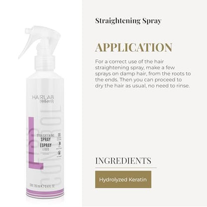 SALERM Smoothing Hair Spray - Lisos Hair Lab - 250 ml - Hydrolyzed Keratin - Heat Protector - Eliminates Frizz Avelisse