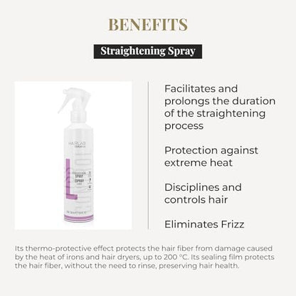 SALERM Smoothing Hair Spray - Lisos Hair Lab - 250 ml - Hydrolyzed Keratin - Heat Protector - Eliminates Frizz Avelisse