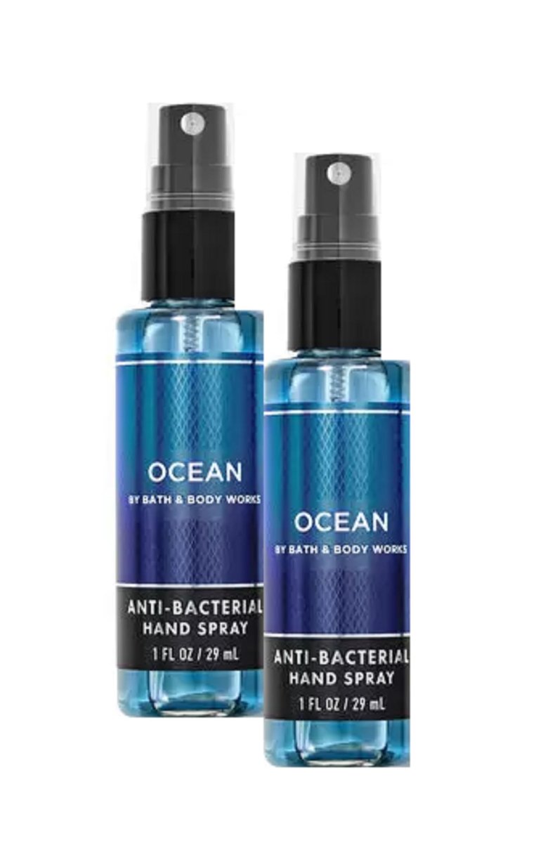 Bath & Body Works Ocean Hand Spray (Pack of 2) - 1 Fl Oz Each Avelisse