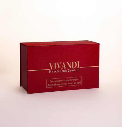 Vivandi Miracle Fruit Seed Hair Oil - Superfruit Treatment for Dry, Damaged, Frizzy Hair and Breakage Prevention, All Hair Types (1.7 Fl Oz)