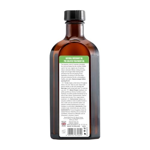 Nature Spell Rosemary Oil for Hair Growth – Pre-Diluted Hair & Scalp Oil for Dry, Damaged Hair – 5.07 Fl Oz Avelisse